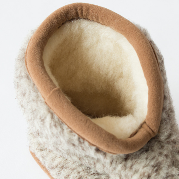 甲内側もボア素材で暖かいです(メランジュ 男性向け)