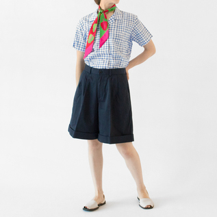 Golf wang シャツ ツイード ブルー 襟付き シャツ 半袖 Golf wang シャツ ツイード ブルー 襟付き シャツ 半袖 Golf wang