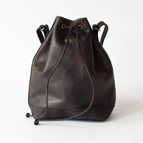 LEATHER WANDER PURSE BAG(BLACK)