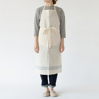 リネンウィンドウチェックエプロン／ALDIN（アルディン）｜愛着を持っ