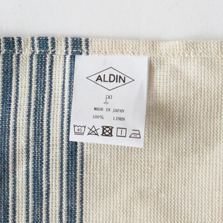 リネンウィンドウチェックエプロン／ALDIN（アルディン）｜愛着を持っ