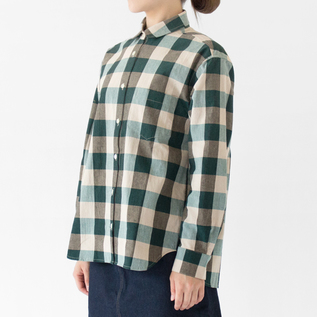 コットンブロックチェック 長袖シャツ(GREEN、身長162cm) コットンブロックチェック 長袖シャツ(GREEN、身長162cm)
