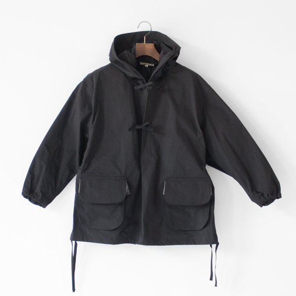 バックプリーツアノラックパーカー(BLACK)
