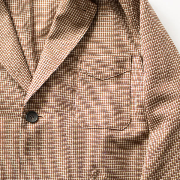 フレンチワークで見られるデザインのポケット(BROWN) フレンチワークで見られるデザインのポケット(BROWN)