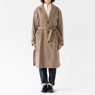 付属ベルトを結んで(163cm・BROWN)