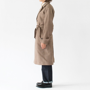 付属ベルトを結んで(163cm・BROWN)