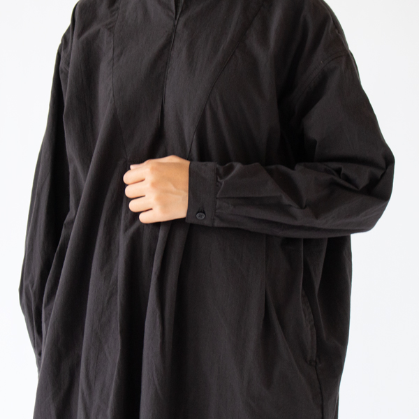 シャツドレス 袖(INK BLACK) シャツドレス 袖(INK BLACK)