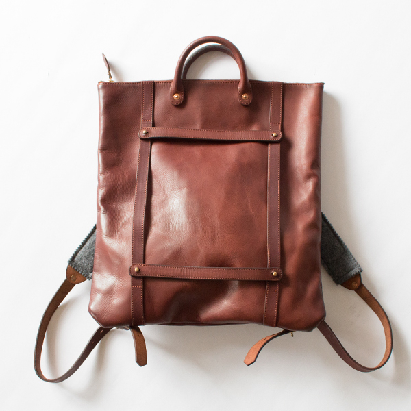 LEATHER HELMET 2WAY BAG(CAMEL)