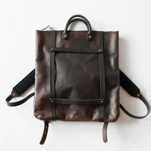 LEATHER HELMET 2WAY BAG(BLACK)