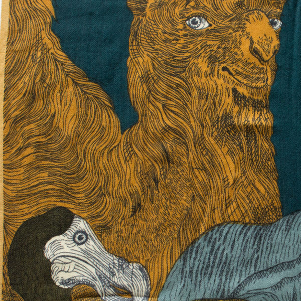 生き生きと描かれた動物の表情(BLUE)