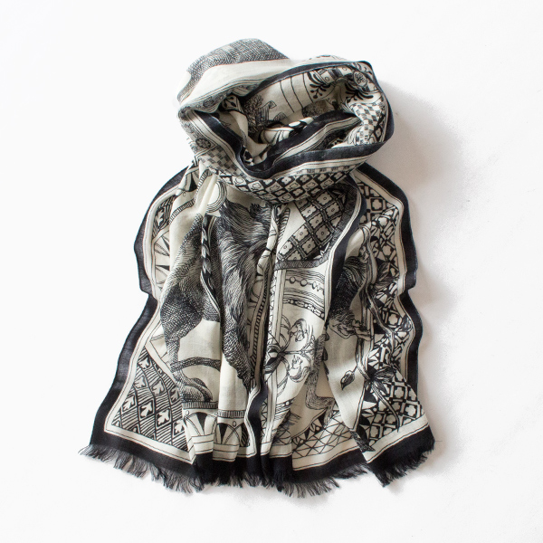 ウールストール　BAROCCO (BLACK)