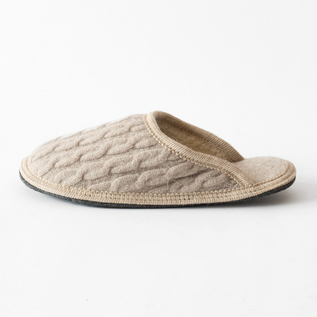 ウールスリッパ STELLA TRECCIA BEIGE ウールスリッパ STELLA TRECCIA BEIGE