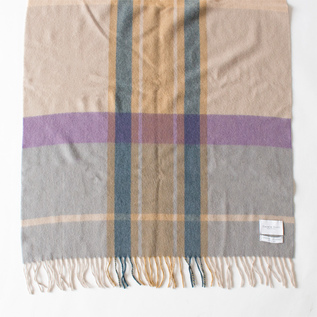 カシミヤ チェック ストール／Cesare Gatti（チェザーレ