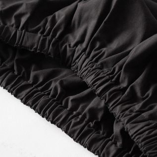 ウエストゴムでリラックスしてご着用いただけます(BLACK) ウエストゴムでリラックスしてご着用いただけます(BLACK)