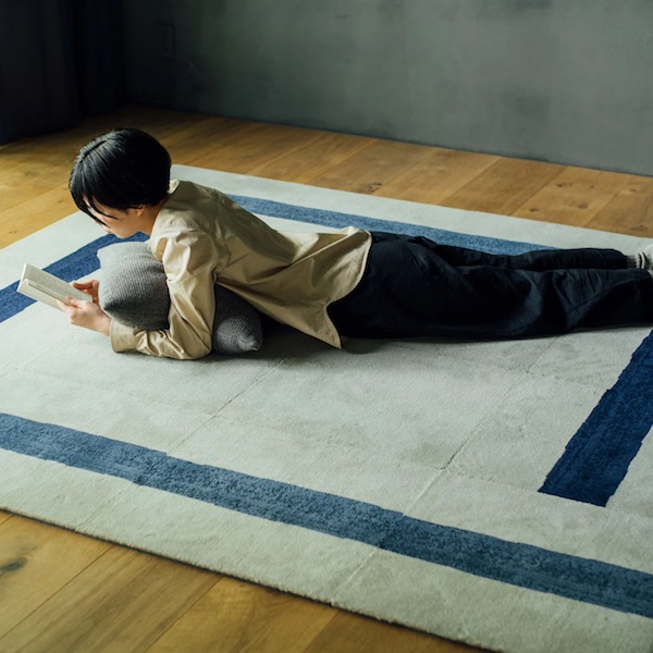 ディープブルー（1LINE）＋ブルー（1LINE）＋オフホワイト プレーン