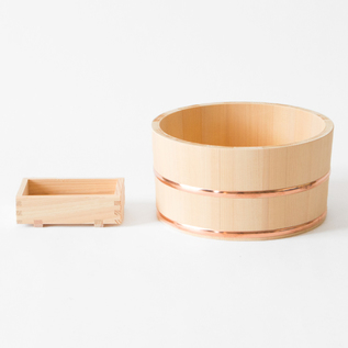 CYPRESS BATHTUB BUCKET AND SOAP DISH