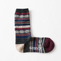 Jacquard wool crew Women Socks