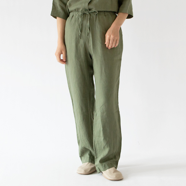 腰紐を結んで締め付け感なく履けるパンツ(Sサイズ・身長162cm) 腰紐を結んで締め付け感なく履けるパンツ(Sサイズ・身長162cm)