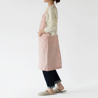 さっと着れるクロスバック式エプロン(MISTY ROSE・身長162cm) さっと着れるクロスバック式エプロン(MISTY ROSE・身長162cm)