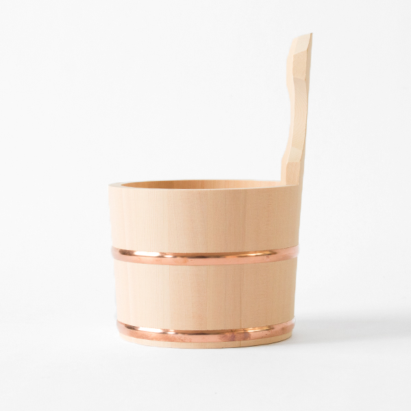 ひのき湯桶(片手汲み桶15cm) ひのき湯桶(片手汲み桶15cm)