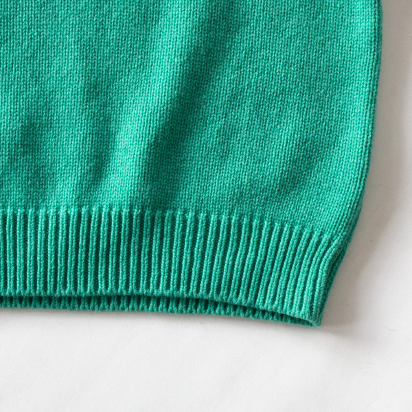 ソフトラムウール ニット MINT 裾