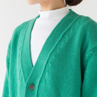 ソフトラムウール カーディガン／YONETOMI NEW BASIC（ヨネトミニュー