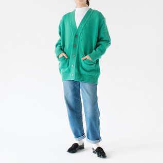 ソフトラムウール カーディガン／YONETOMI NEW BASIC（ヨネトミニュー