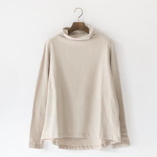 コットンリネンカシミヤ ハイネックAラインプルオーバー(GRAIGE) コットンリネンカシミヤ ハイネックAラインプルオーバー(GRAIGE)