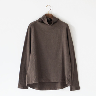 コットンリネンカシミヤ ハイネックAラインプルオーバー(G.OLIVE) コットンリネンカシミヤ ハイネックAラインプルオーバー(G.OLIVE)