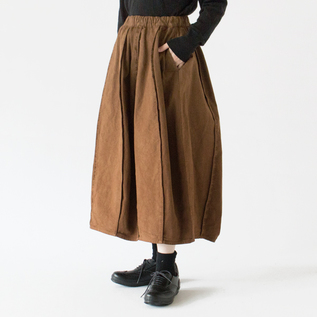 コットンスラブ パイピングスカート／FACTORY（ファクトリー）｜愛着を