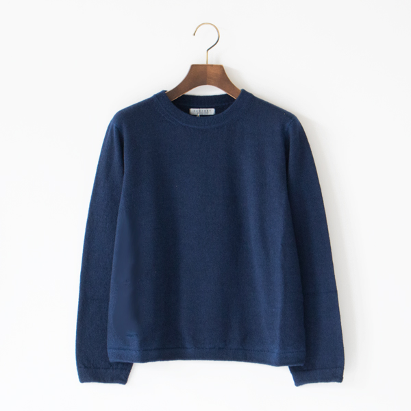 カシミヤウールクルーネックセーター(NAVY) カシミヤウールクルーネックセーター(NAVY)