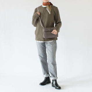 斜めがけしてもバッグの形が崩れないデザイン(162cm・別注slate GRAY) 斜めがけしてもバッグの形が崩れないデザイン(162cm・別注slate GRAY)