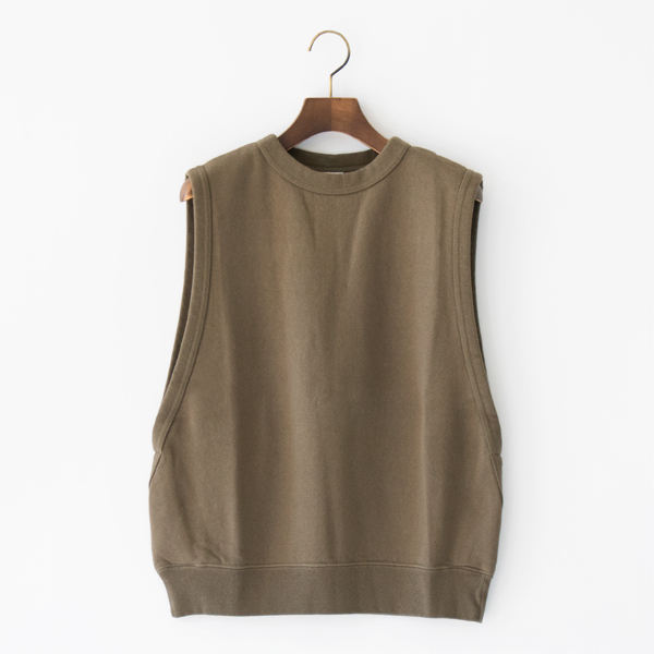 スウェットベスト CAILIN(KHAKI)