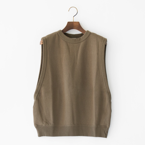 スウェットベスト CAILIN(KHAKI)