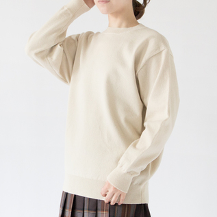 カシミヤニット RIGID CASHMERE KNIT RAW／YONETOMI NEW BASIC