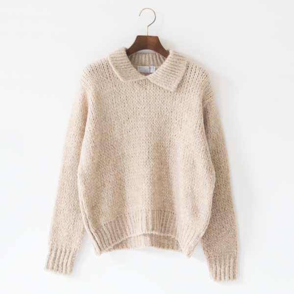 襟付きプルオーバー(BEIGE)