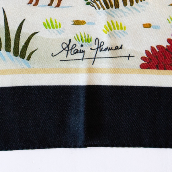 画家Alain Thomasのサイン入り 画家Alain Thomasのサイン入り