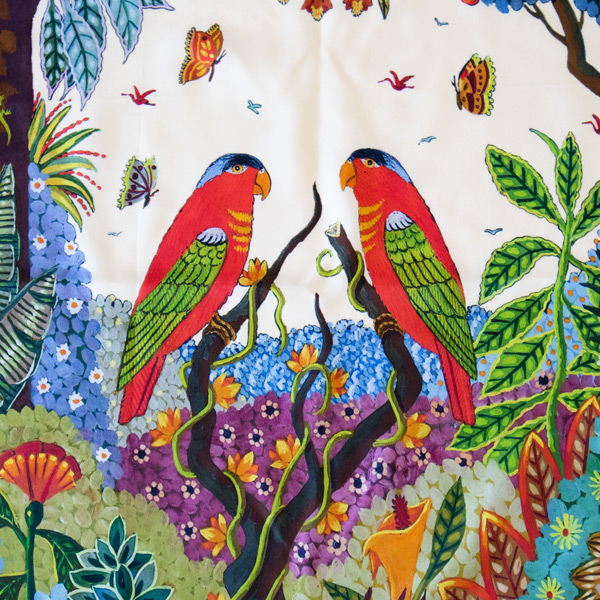 微笑み合うズグロインコのつがい