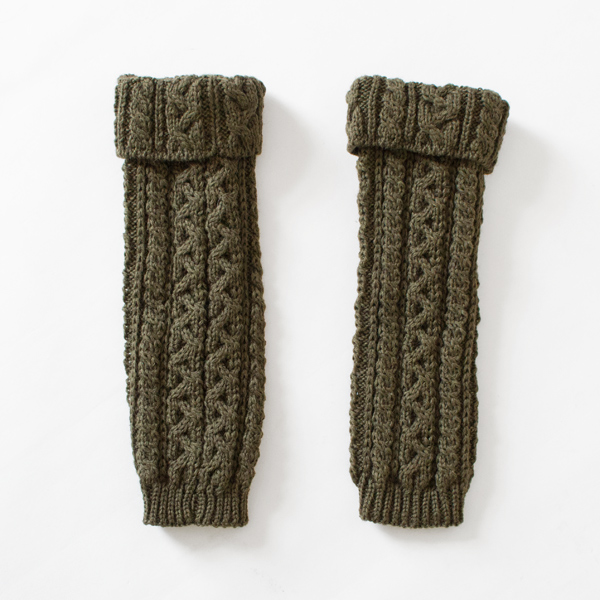 ケーブルレッグウォーマー(OLIVE) ケーブルレッグウォーマー(OLIVE)