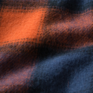 ウール本来のふっくらとした質感(ORANGE×NAVY)