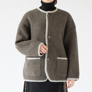 STAPF　シュタップ　チロリアンジャケット　ニット　ノーカラー　オーストリア製 楽天市場】シュタップ オーバーサイズ チロリアン ノーカラー