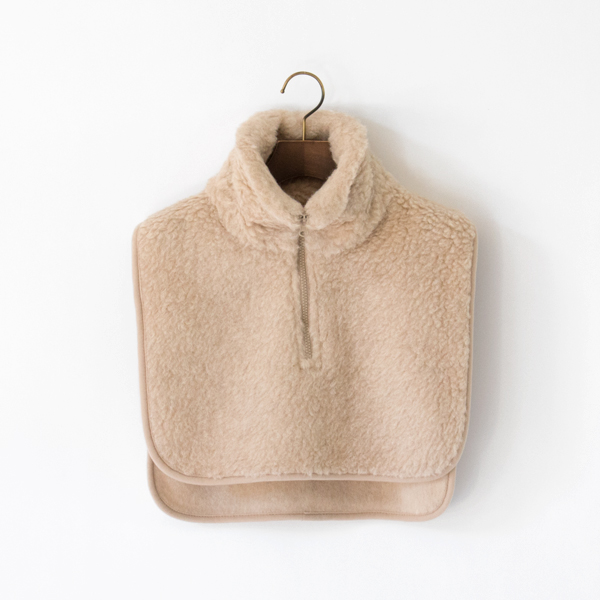 ジップ付きネックウォーマー(BEIGE)