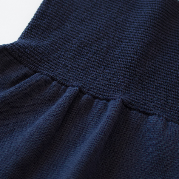 お腹部分があたためるハラマキと、スカートが組み合わされたレイヤードスカート(NAVY)
