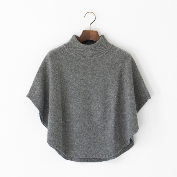 かたをつつむ　ポンチョケープ(GREY)