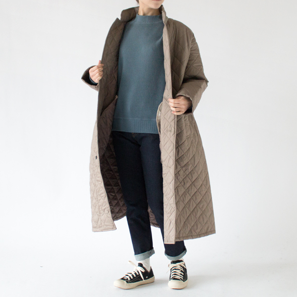キルティングラボコート(GREIGE)162cm キルティングラボコート(GREIGE)162cm