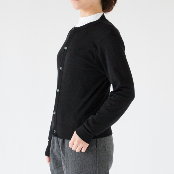 クルーネックカーディガン(NERO)162cm クルーネックカーディガン(NERO)162cm