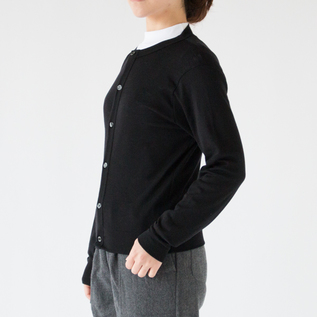 クルーネックカーディガン(NERO)162cm クルーネックカーディガン(NERO)162cm