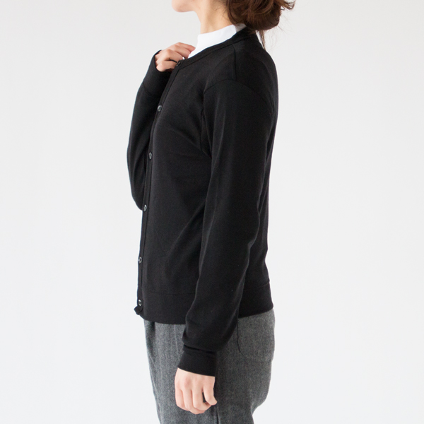 クルーネックカーディガン(NERO)162cm クルーネックカーディガン(NERO)162cm