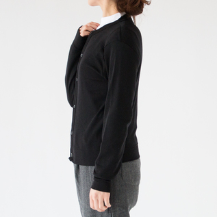 クルーネックカーディガン(NERO)162cm クルーネックカーディガン(NERO)162cm