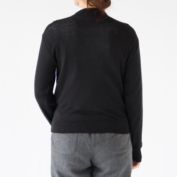 クルーネックカーディガン(NERO)162cm クルーネックカーディガン(NERO)162cm